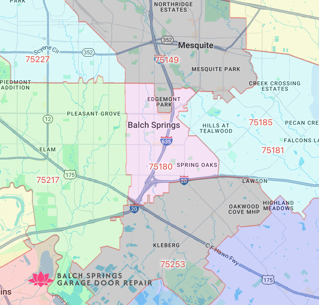 balch-springs-texas-map